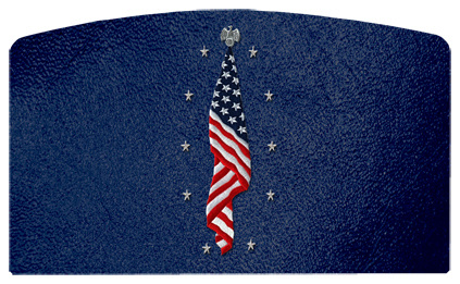 DACRO-421-SH-BK Flag at Rest Shimmer Black